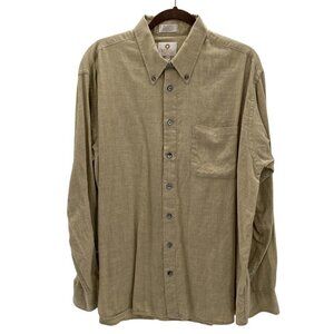 Viyella Long Sleeve Button Down Tan Shirt Men’s Size XL
